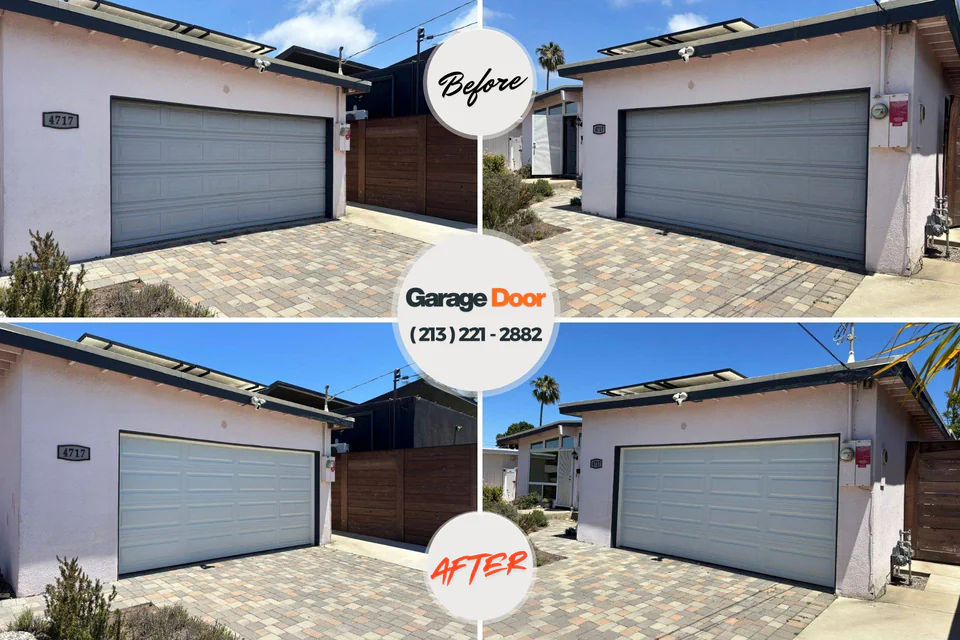Before and after: garage door repair Indian Hills, NV